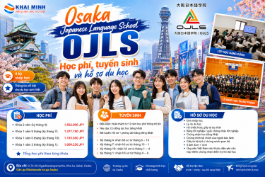 Osaka Japanese Language School OJLS: học phí, tuyển sinh và hồ sơ du học