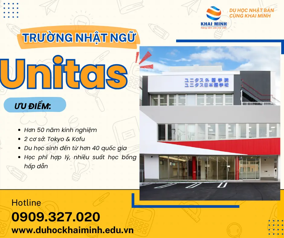 Giới thiệu Trường Nhật ngữ Unitas – Ngôi trường quốc tế giữa lòng Tokyo và Kofu