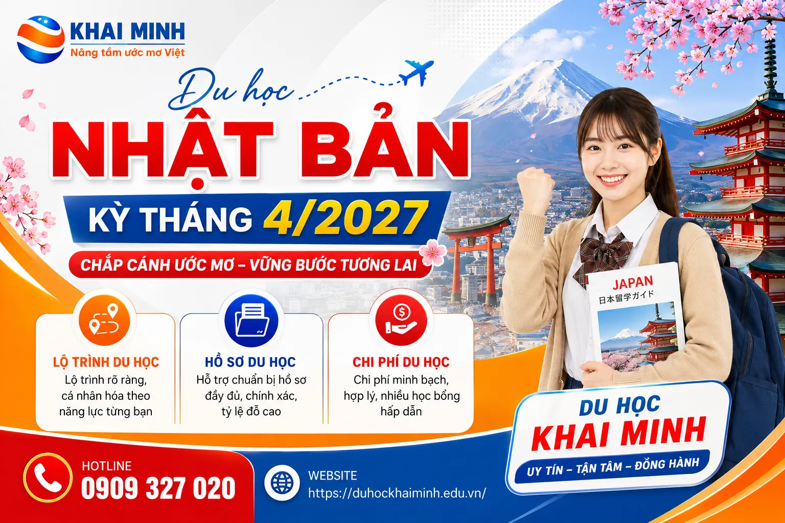 Du học Nhật Bản kỳ tháng 4/2027: nên làm hồ sơ từ khi nào?