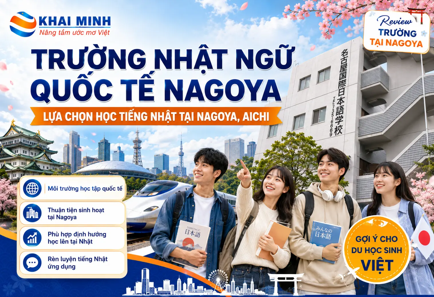 Trường Nhật ngữ Okazaki Nagoya: lựa chọn học tiếng Nhật tại Aichi